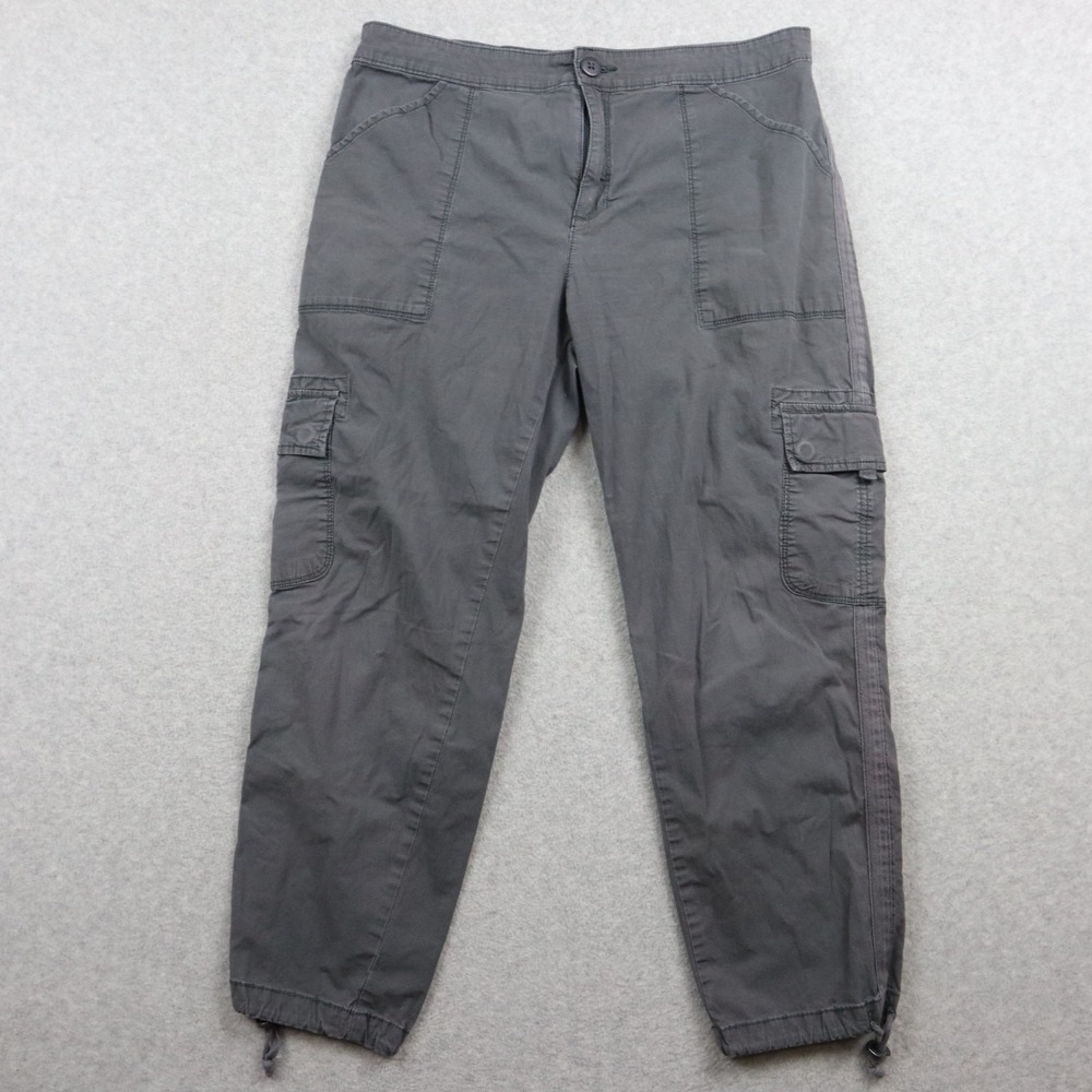 Social Standard by Sanctuary Pants Womens Large Cargo Patch Flap Pocket Gray